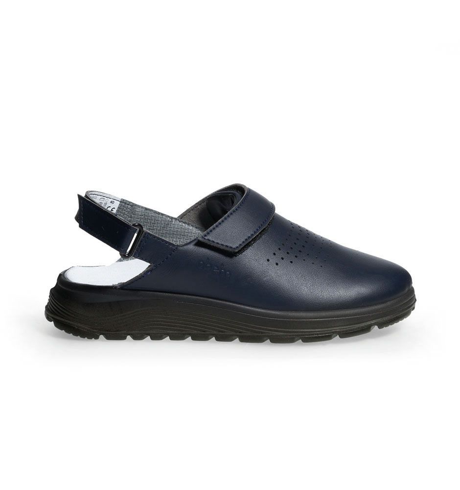 Active Clog marineblau perforiert mit Klettverschluss - 42