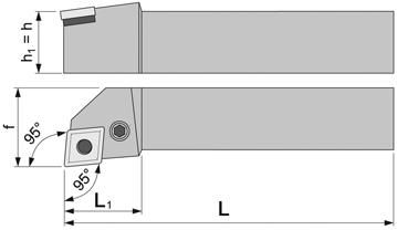 ISO-Klemmhalter PCLNR 2020 K 12 FORMAT