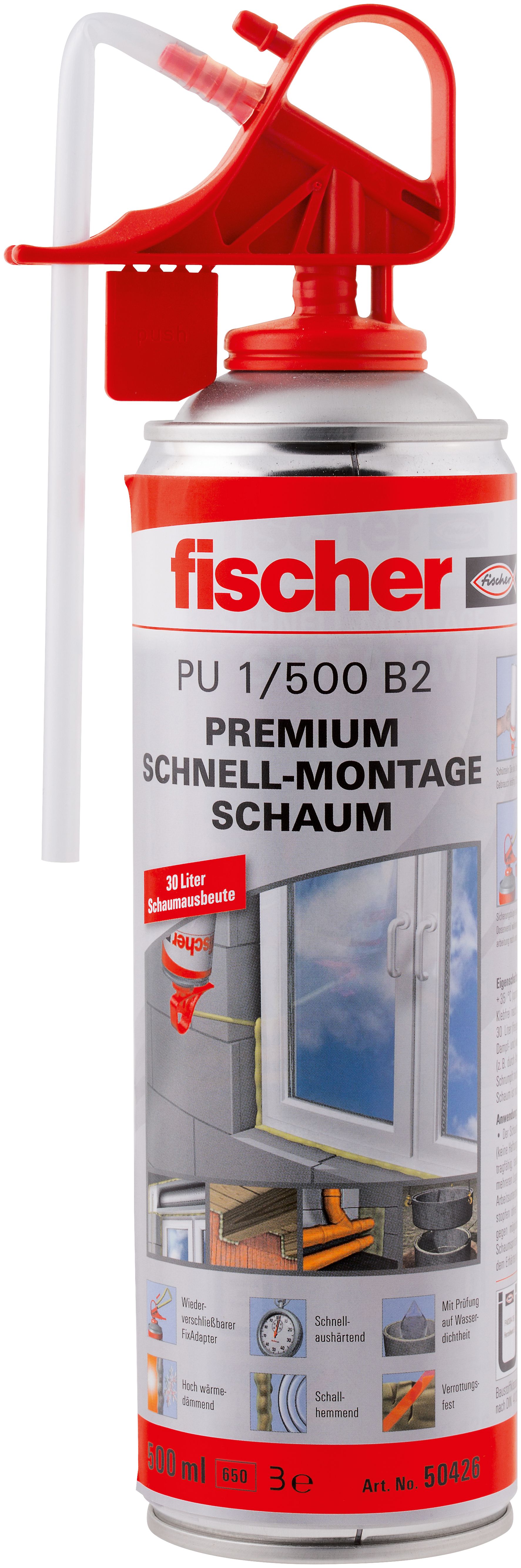 Fischer Premium Schnellmontage Schaum PU 500