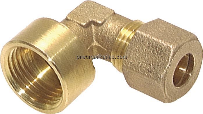 Winkel-Aufschraub-Klemmringverschr. G 1/8"-4 (M8x1)mm, Messing