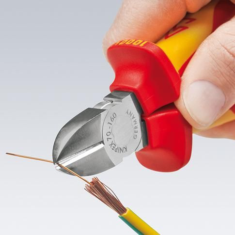 Seitenschneider VDE TT mit Mehrkomponenten-Griffen 160mm KNIPEX