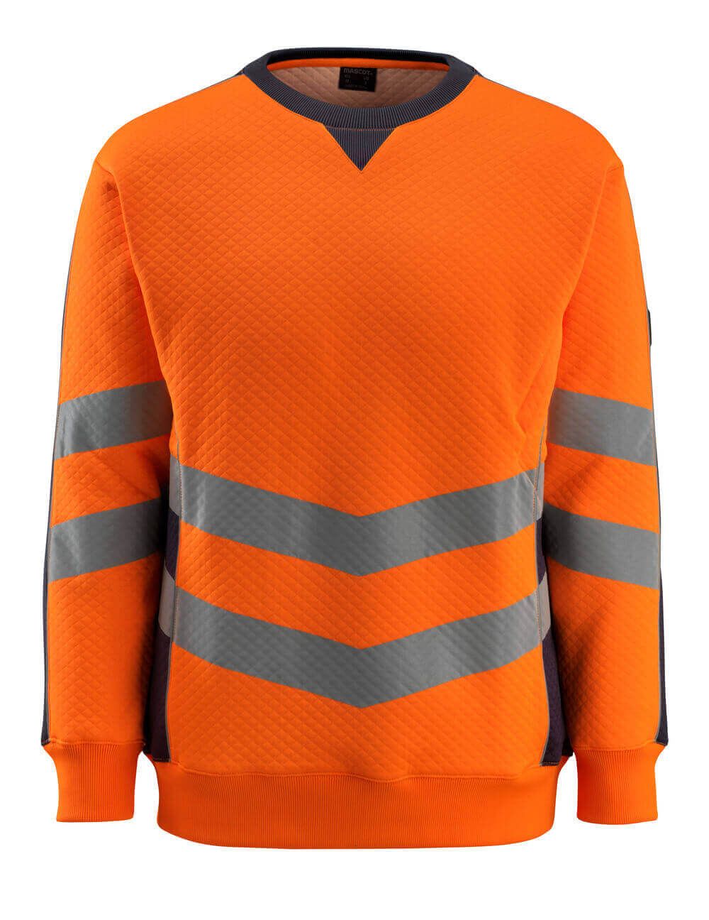 Sweatshirt MASCOT® Wigton Hi-vis Orange/Schwarzblau, 2XL