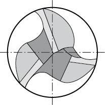 Schaftfräser kurz DIN844 Form B HSSCo8 3mm FORMAT
