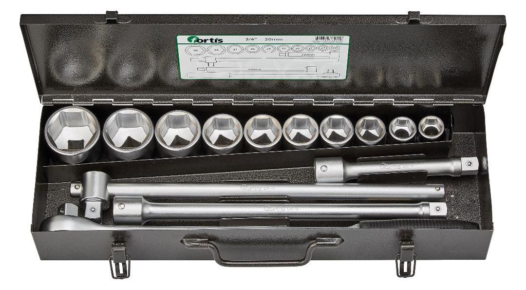 FORTIS Steckschlüsselsatz, 3/4"