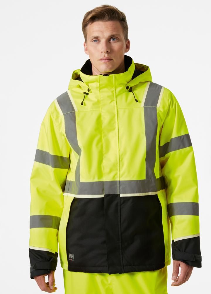 Warn-Winterjacke, gelb, Gr.L