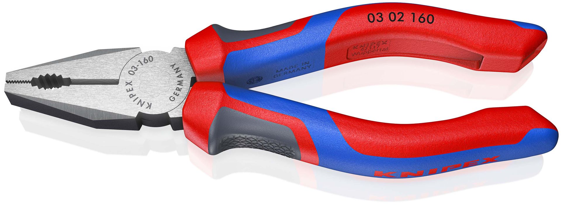 KNIPEX Kombizange mit Comfort-Griffen schwarz atramentiert