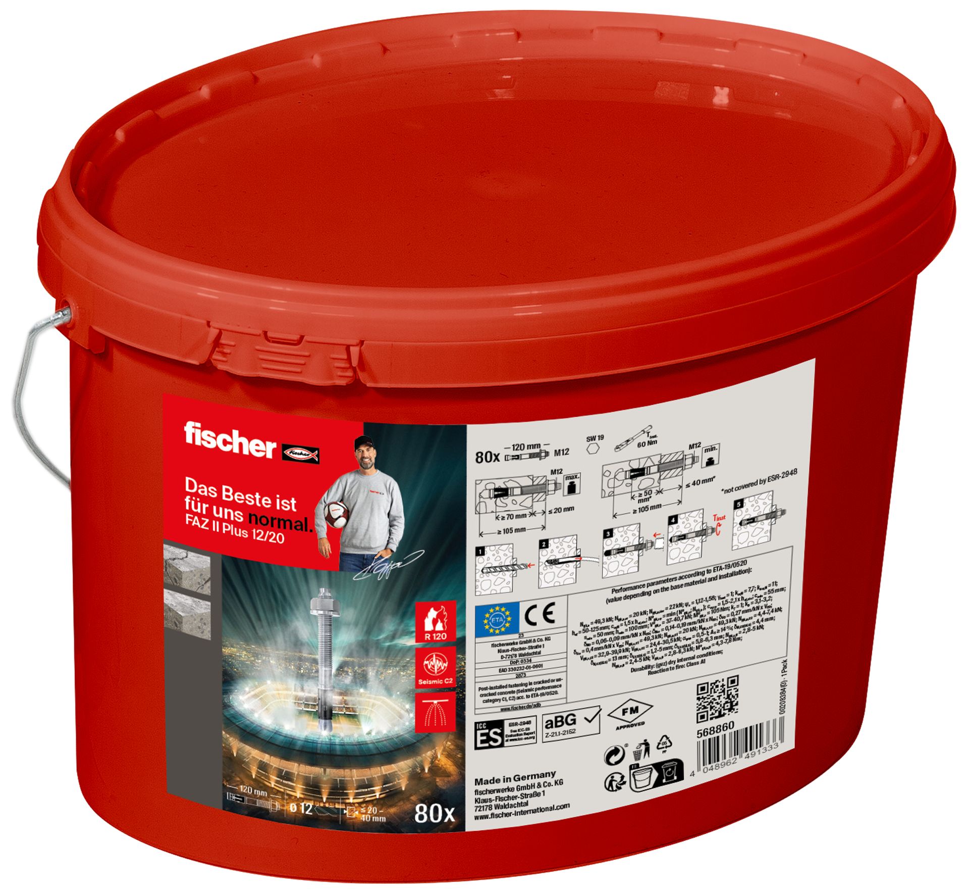Fischer Promo24 FAZ II Plus 12 20 Eimer (80)