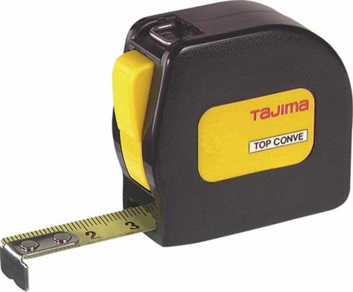 Taschenbandmaß TOP CONVE 5 mx13 mm gelb Tajima
