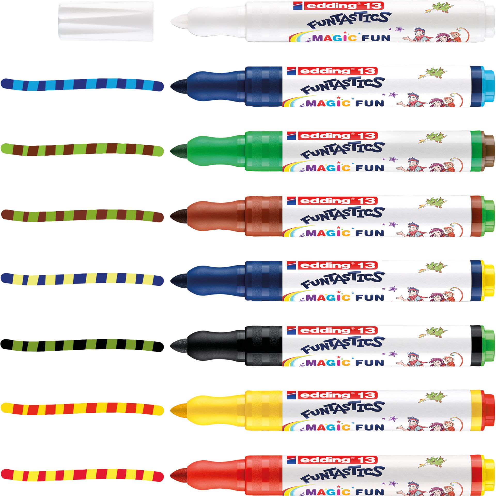 Fasermaler FUNTASTICS MAGIC FUN sort. 8St.