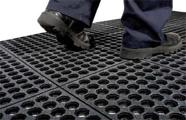 Anti-Ermüdungsmatte Fatigue-Step Grit Top B90xL90 cm schwarz