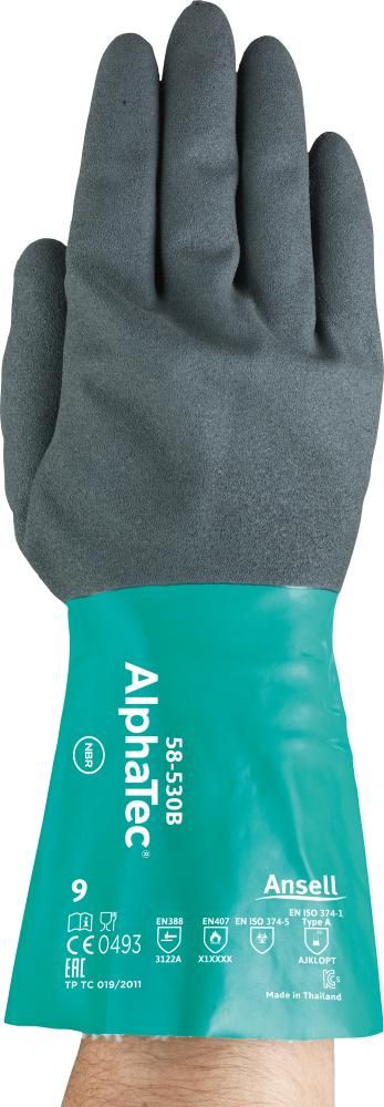 Handschuh AlphaTec 58-530B,Gr.10