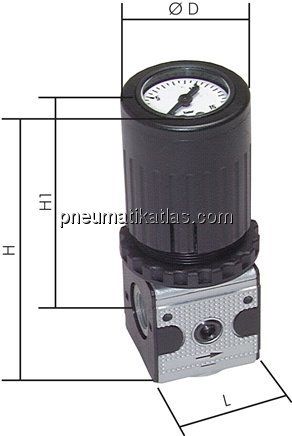 MULTIFIX Manometerregler, G 1/4", 0,5 - 10bar, Multifix 0