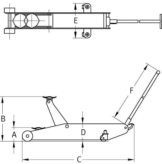 Rangierheber 1,4 t Hochheber