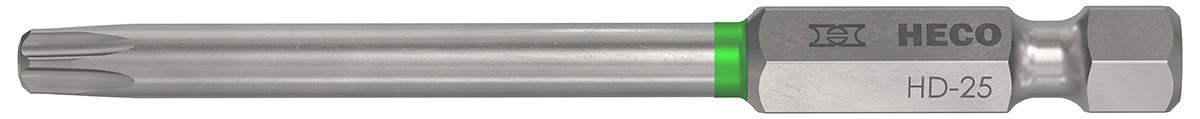 Langbits, HECO-Drive, HD-25, Farbring: grün, im Blister à 3 Stück
