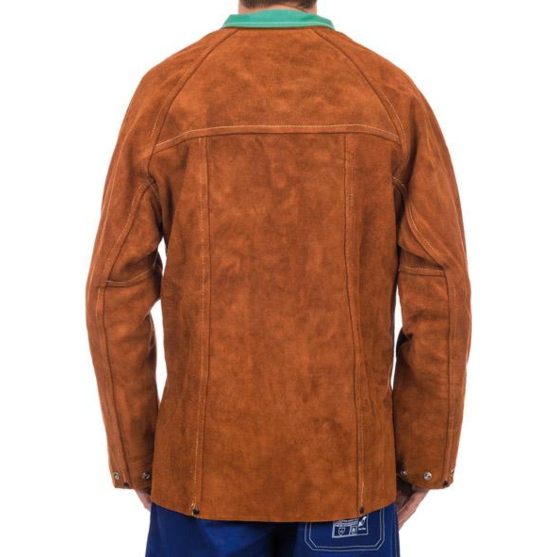 Lava Brown Schweißerjacke Spalt Rindleder