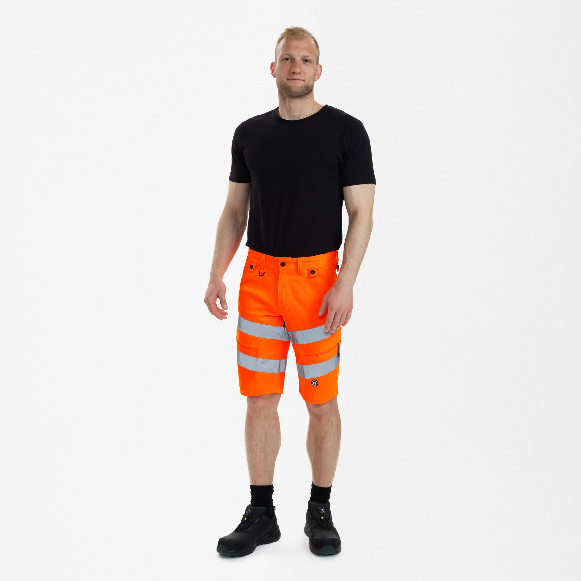 Safety Arbeitsshorts mit 2-Wege-Stretch Orange/Anthrazit Grau, Gr. 70
