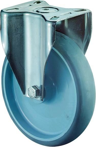 Bockrolle 80 mm H110.B43 Platte,Thermopl,ER,GL, H110.B43.080