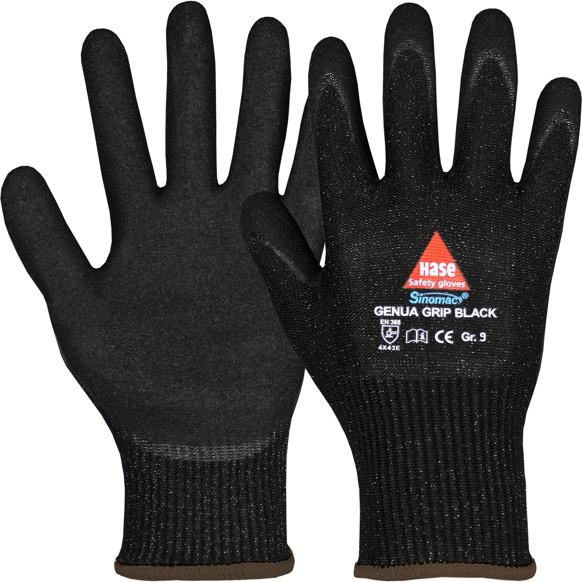 Hase Schnittschutzhandschuh Genua Grip Black