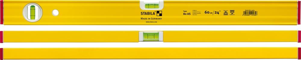 STABILA Wasserwaage Type 80 AS, 30 cm