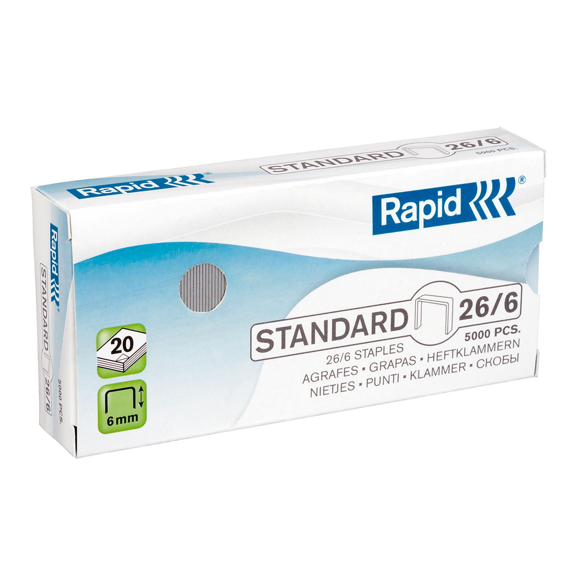 Heftklammer Standard 26/6 5.000 St./Pack.