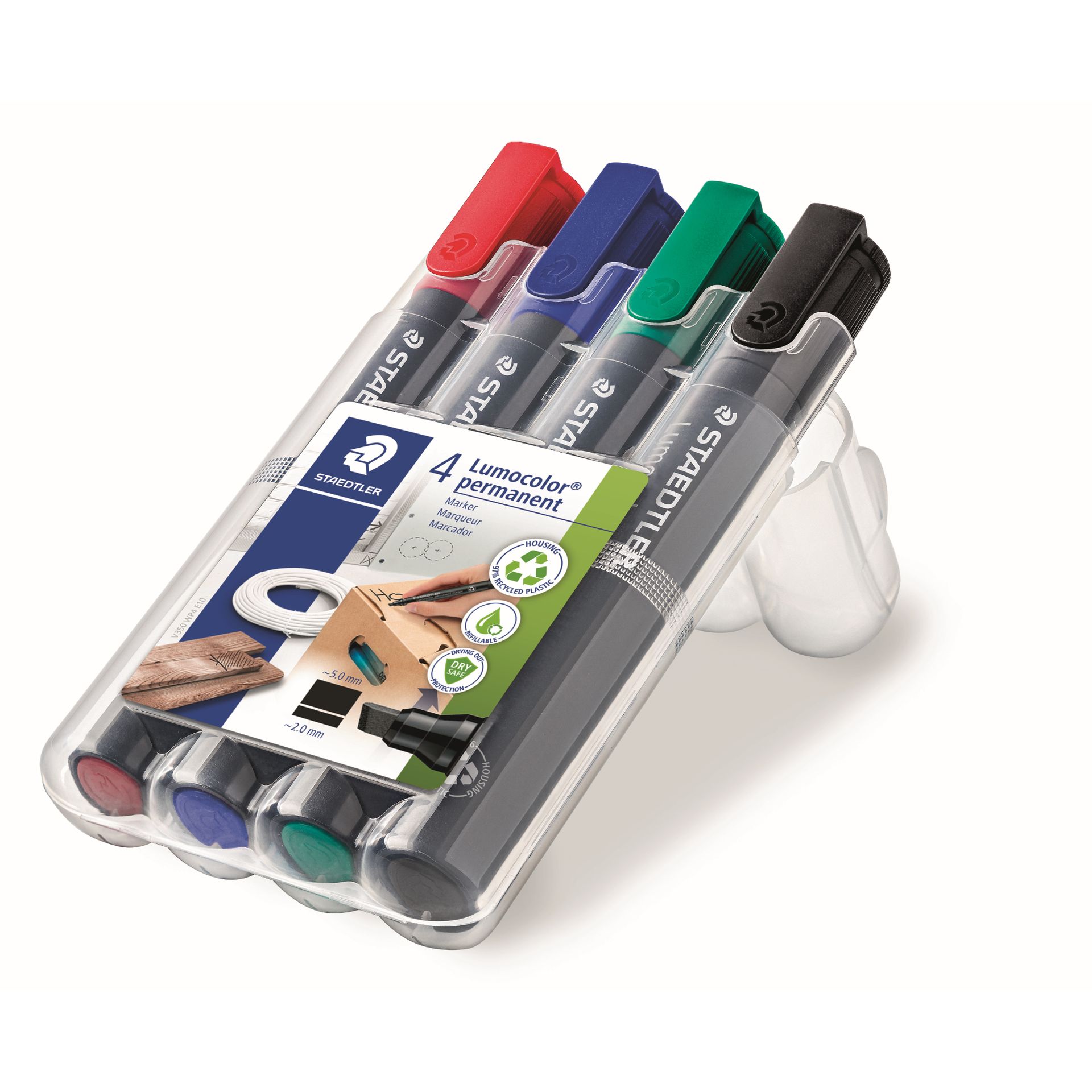 Permanentmaker  Lumocolor 2-5mm sort 4St