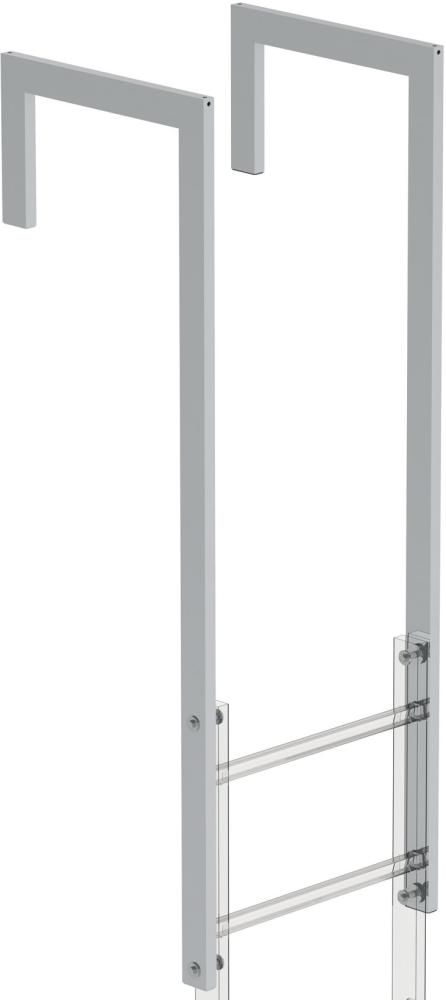 Ausstiegsholm abgewinkelt L 1600 mm Alu eloxiert