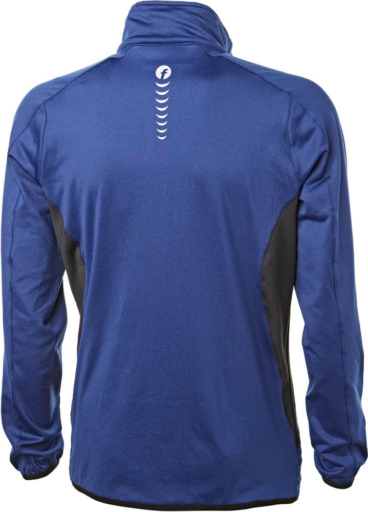 Tech-Fleecepullover kornblau/schwarz meliert Gr. S Fortis Elements