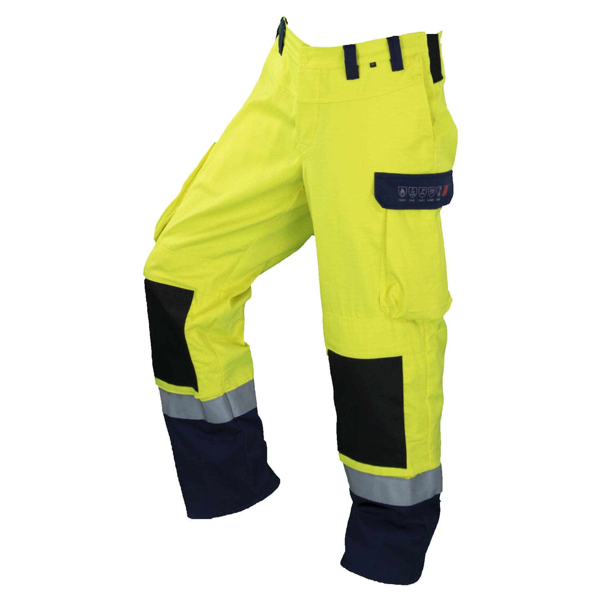 Multinorm-Bundhose DA7525HO52, gelb/blau, Gr. 44