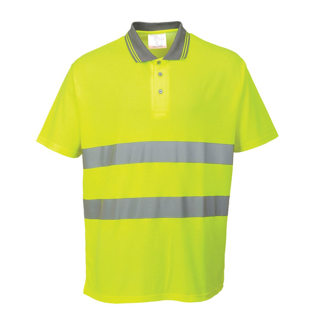 Portwest S171 Warnschutz-Polo-Shirt, Gelb, Gr. 2XL