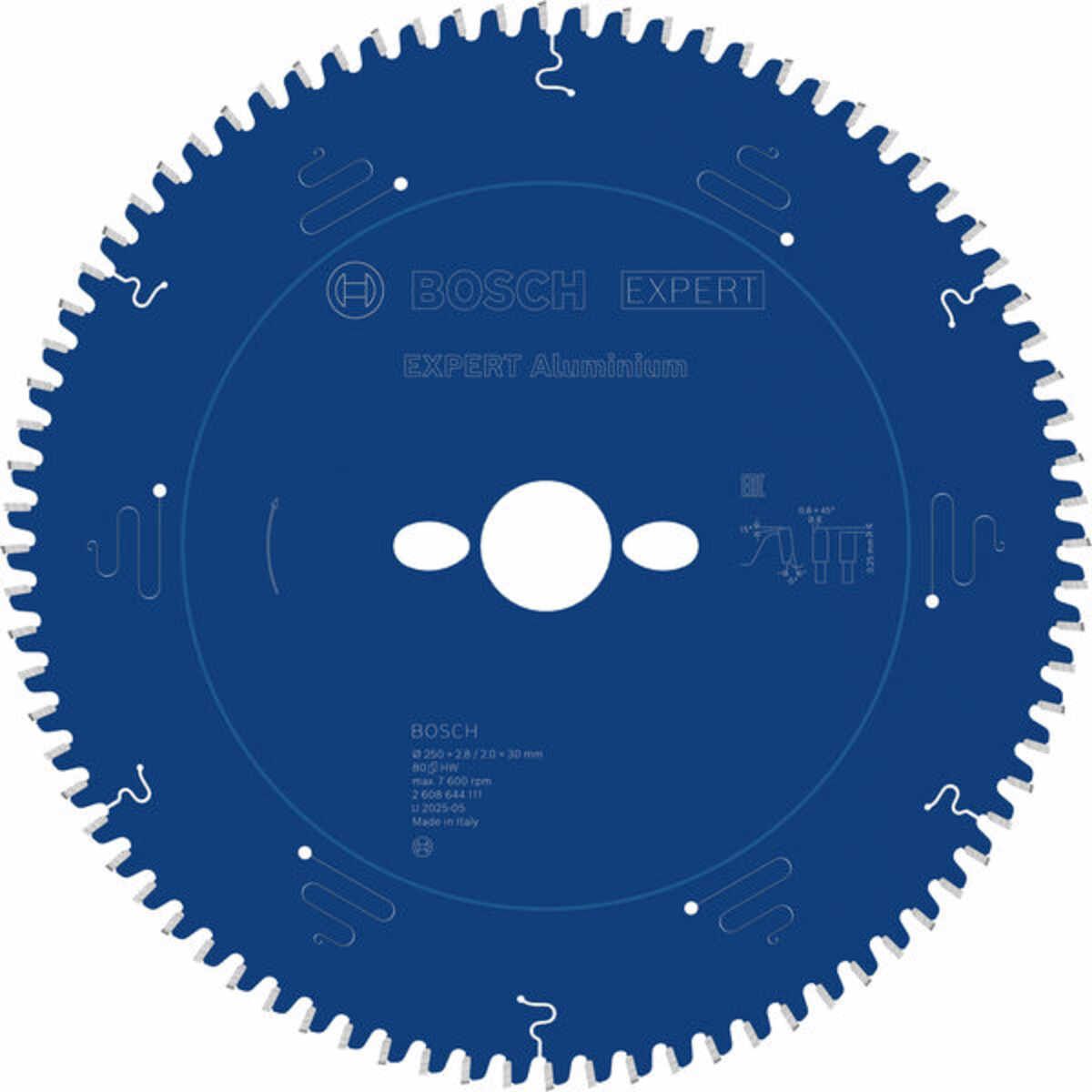 EXPERT Aluminium Kreissägeblatt, 250x2,8/2x30 mm, Z80
