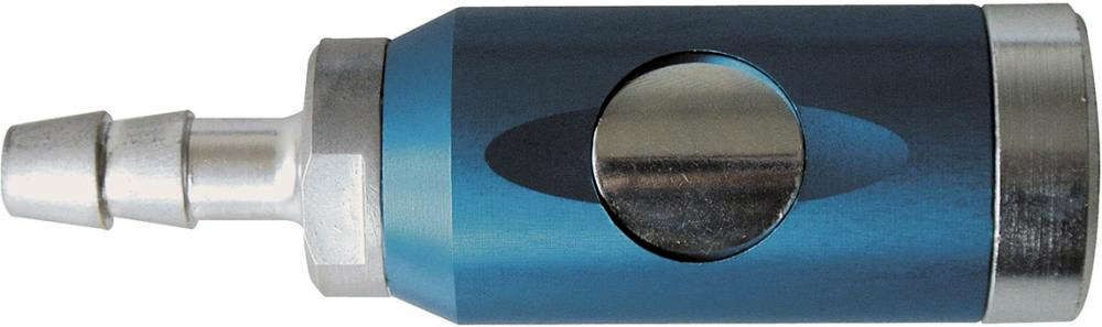 Sicherheitskupplung mit Druckknopf drehbar, blau,NW 7,4 mm Tülle 13 mm EWO