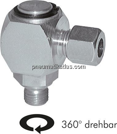 HD-Winkel-Einschraub-Drehverschraubung G 1/8"-6 L (M12x1,5)