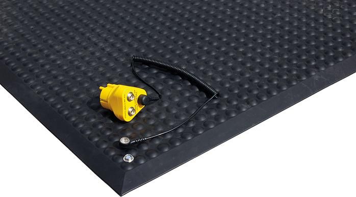 Arbeitsplatzmatte YOGA ERGO Stat schwarz B65xT95 cm