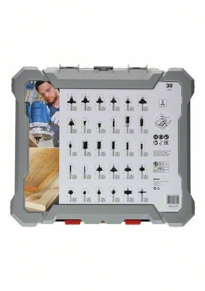 Bosch 30-teiliges Fräser-Set, für Handfräsen