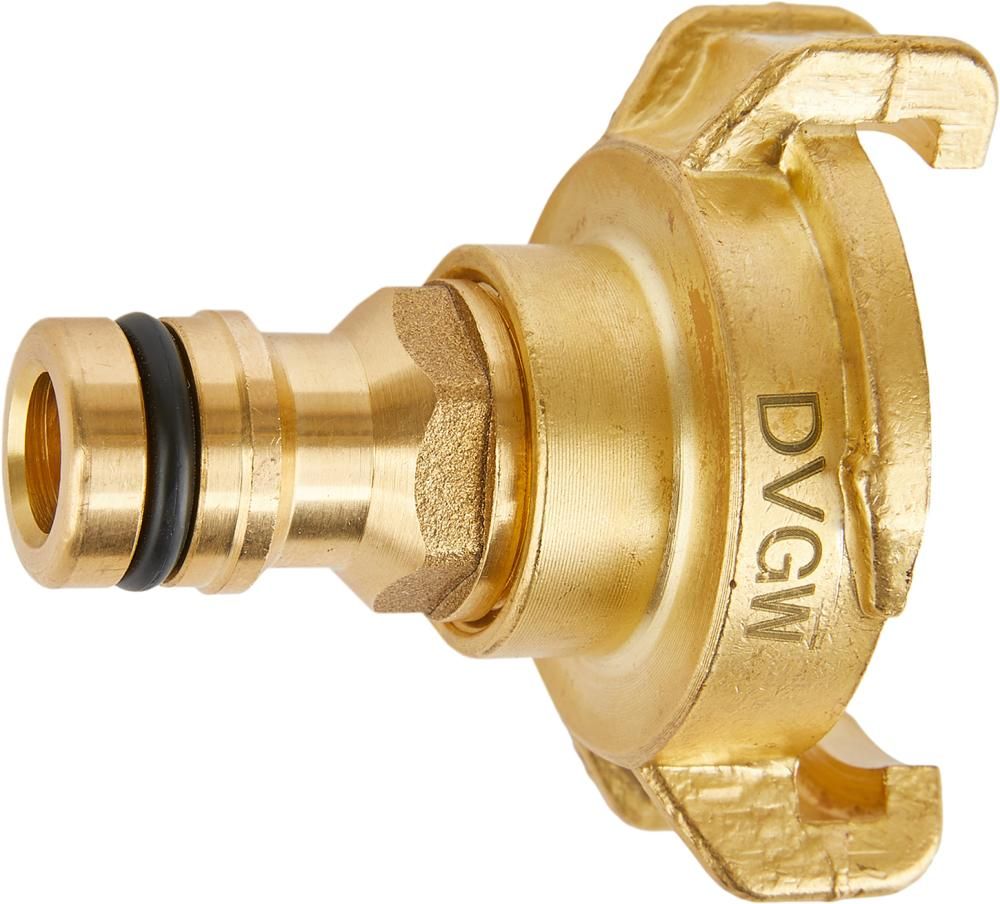 GEKA plus-Übergansstück Stecksystem KTW, Messing, Stecker und Klaue, SB