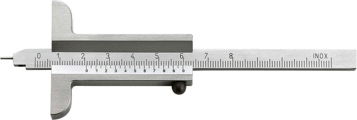Tiefenmessschieber mit Messstift 200 mm 1/50 FORTIS