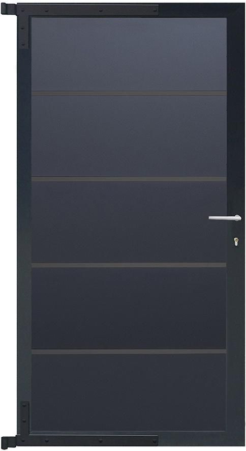 FARÖ-Tor-Komplettset 90 x 173 cm, anthrazit/anthrazit