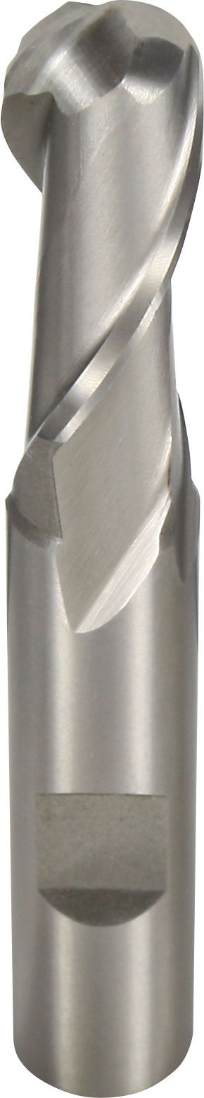 HSS-Radiusfräser Ø 10,00 mm, lang, 2Z, ALCRONA