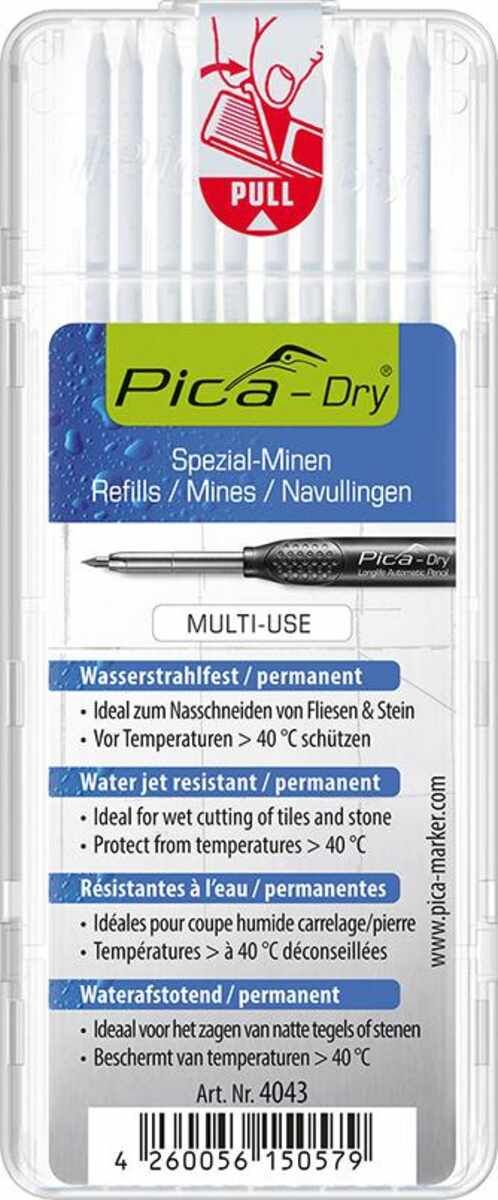 Ersatzminenset für Pica Dry Wasserfest Weiß