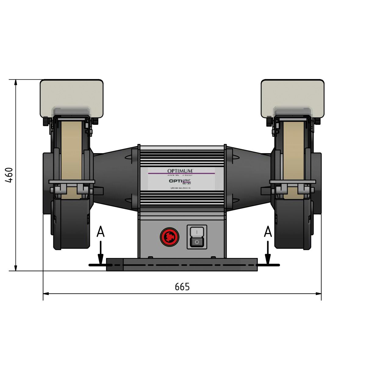 Doppelschleifmaschine Optimum OPTIgrind GU 30