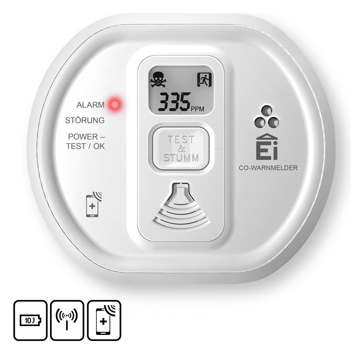 EI ELECTRONICS Kohlenmonoxidwarnmelder Ei208iDW