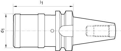 Gewindeschnellwechsel- Futter M14-33 BT40 FORTIS