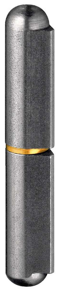2-teilige Profilrolle mit Rundkopf und Messingstift - Stahlblank (SW 002)