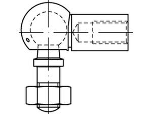 DIN 71802 Stahl AS 8 - M 5 galv. verzinkt gal Zn S