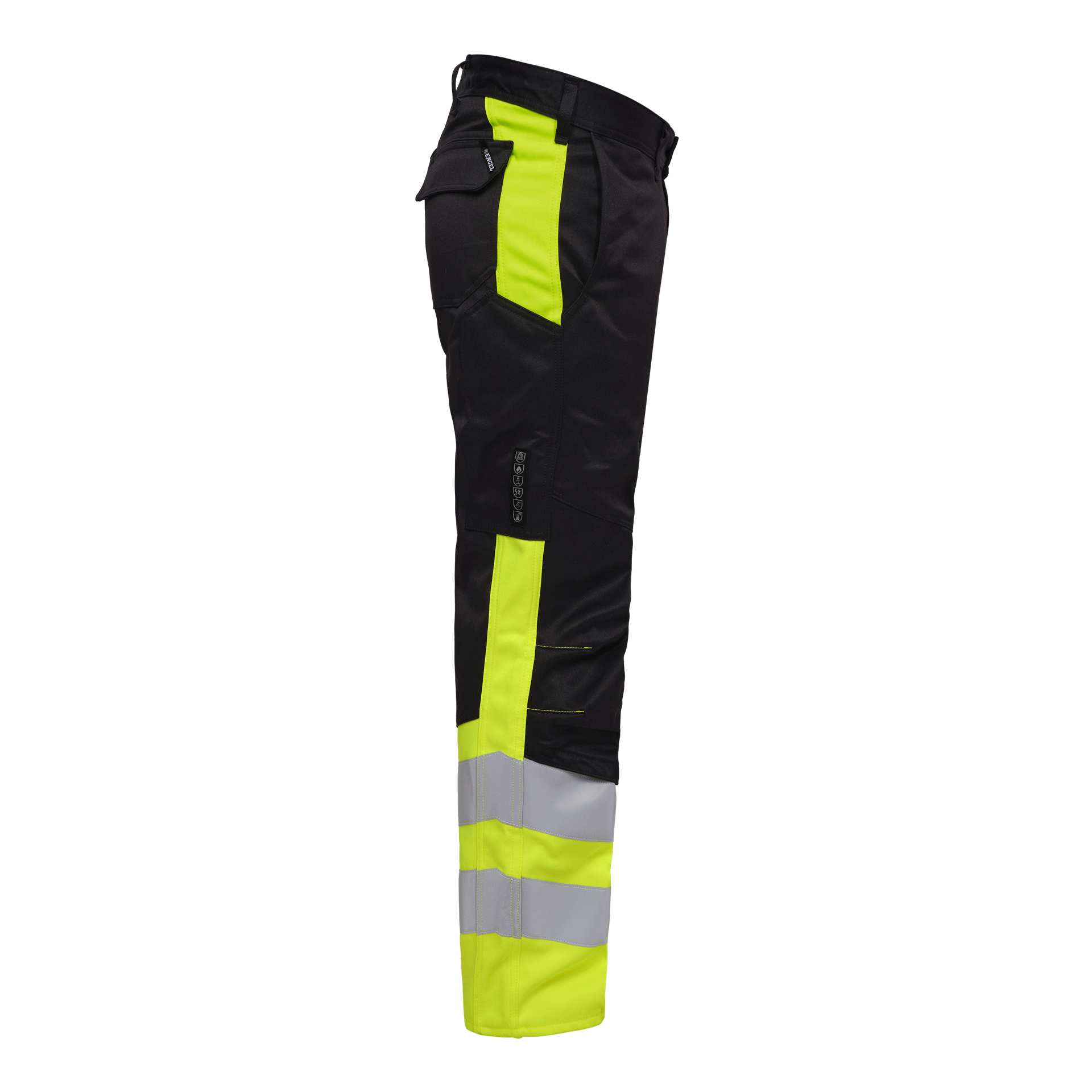 Safety+ Arbeitshose Schwarz/Gelb, Gr. 42
