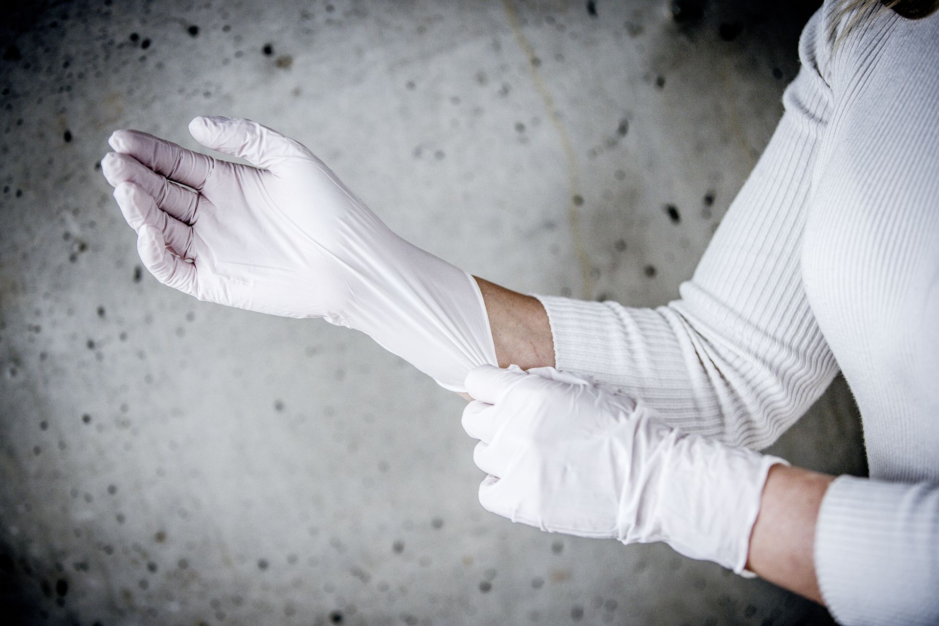 NITRAS IDEAL CARE, Latex-Einmalhandschuhe 8201