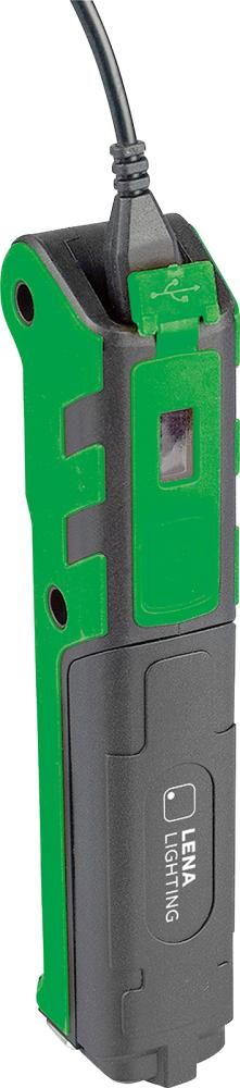 LED-Taschenlampe 360Lm Handy Slim LED Magnet im Socket Stufenloses Dimmen