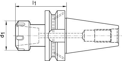 Spannzangenfutter JISB6339AD A70 BT50- ER16 FORTIS