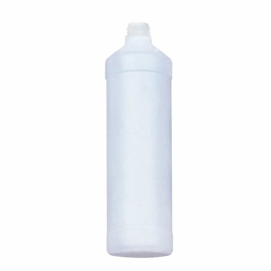 1 L Rundfla.leer unbed.+Versch