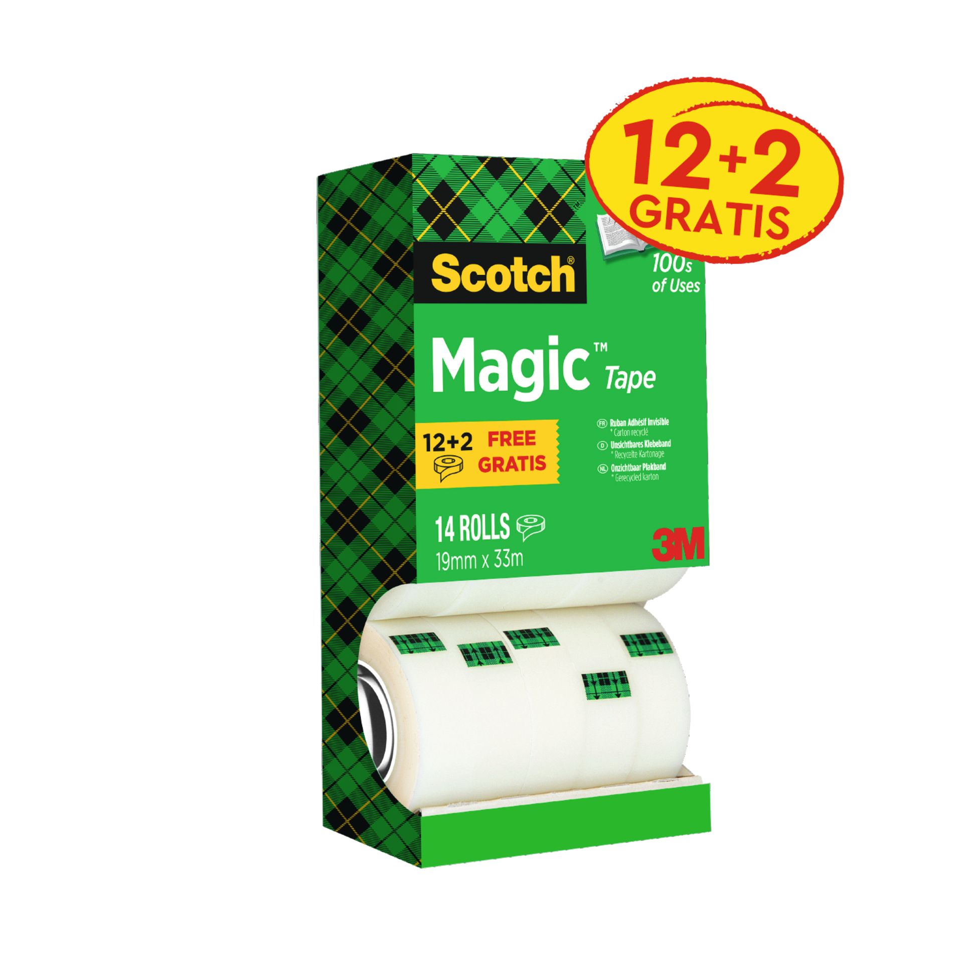 Klebeband Magic Promotion 19mmx33m 14 St./Pack.